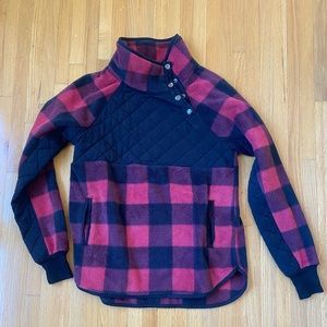 ABERCROMBIE XS FLEECE SIDE BUTTON